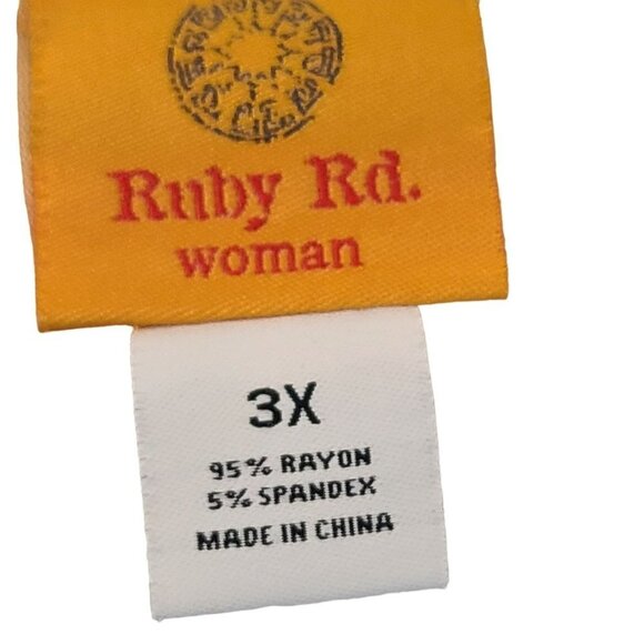 Ruby Rd. Large Shirt Toucan 3/4 Kimono Bird Tassel Top Blouse Tropical Cruise 3x - Picture 8 of 8